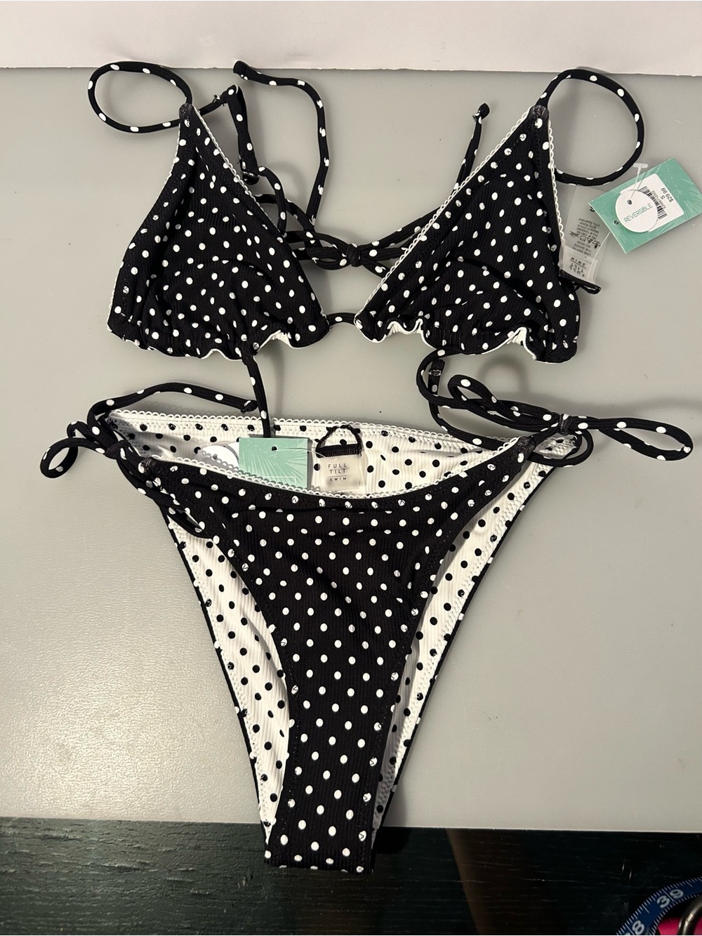 Brand new Full tilt polka dot bikini set size small